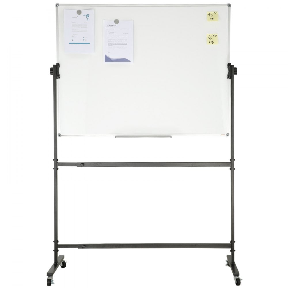 010566983686 - Double-Sided 48x36 Rolling Magnetic Whiteboard for Office & School