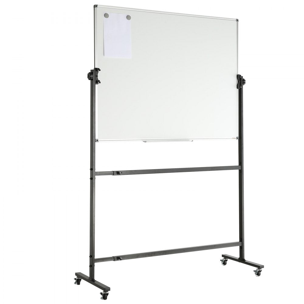 010566983686 - Double-Sided 48x36 Rolling Magnetic Whiteboard for Office & School