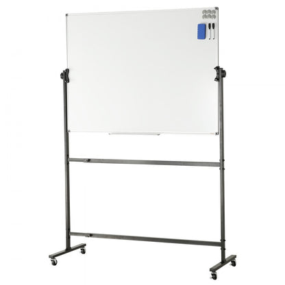 010566983686 - Double-Sided 48x36 Rolling Magnetic Whiteboard for Office & School