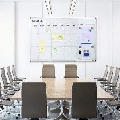 010146252952 - 36" x 24" Magnetic Calendar Whiteboard for Home & Office