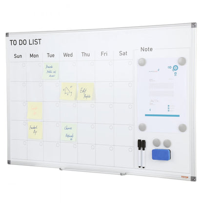010146252952 - 36" x 24" Magnetic Calendar Whiteboard for Home & Office