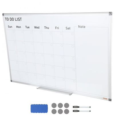010146252952 - 36" x 24" Magnetic Calendar Whiteboard for Home & Office