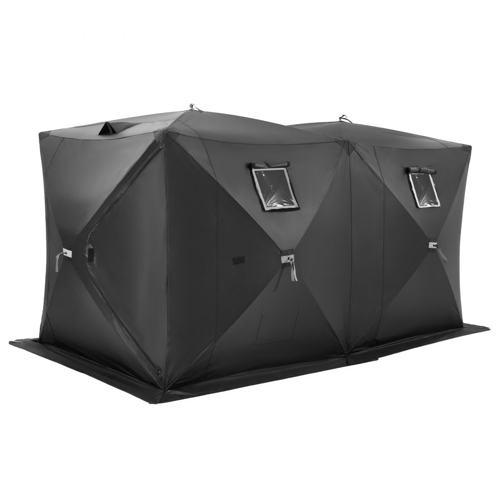 DT034 - Spacious 6-8 Person Ice Fishing Tent with Windproof Fabric