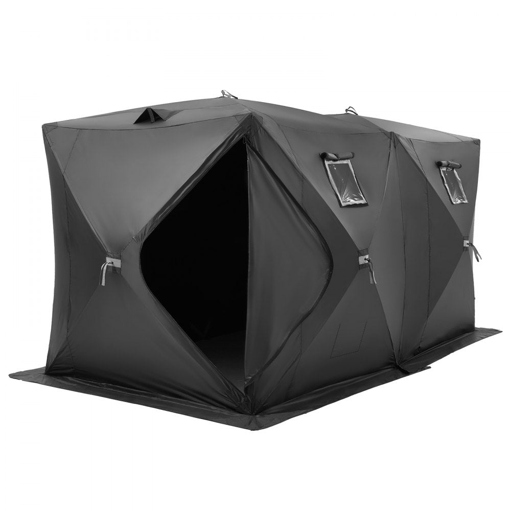 DT034 - Spacious 6-8 Person Ice Fishing Tent with Windproof Fabric
