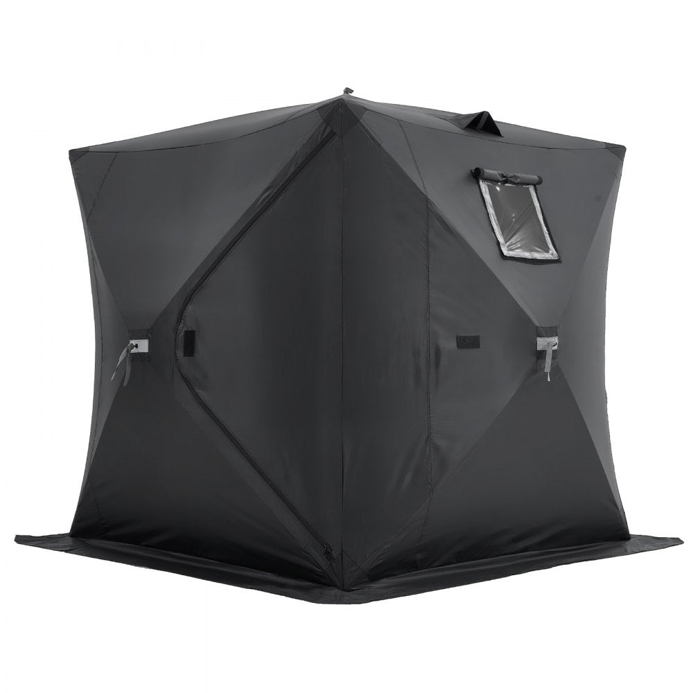 T039 - Spacious 3-4 Person Winter Ice Fishing Tent with Double Doors