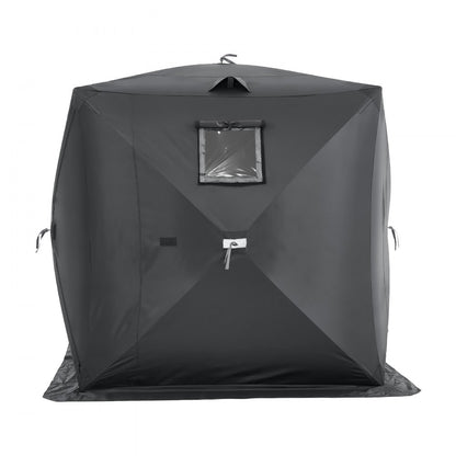 T039 - Spacious 3-4 Person Winter Ice Fishing Tent with Double Doors