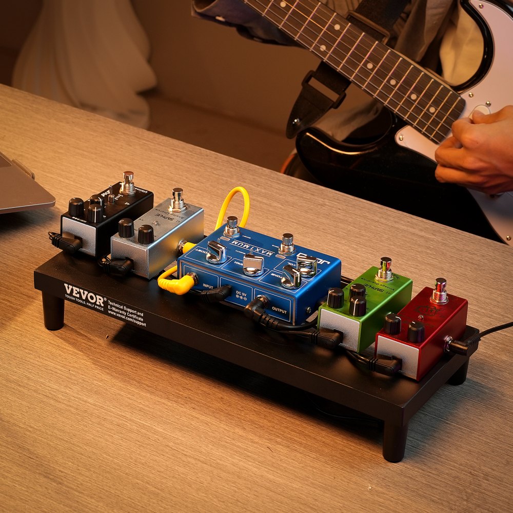 BD-1 - Lightweight 15'' VEVOR Guitar Pedal Board for 4-6 Pedals