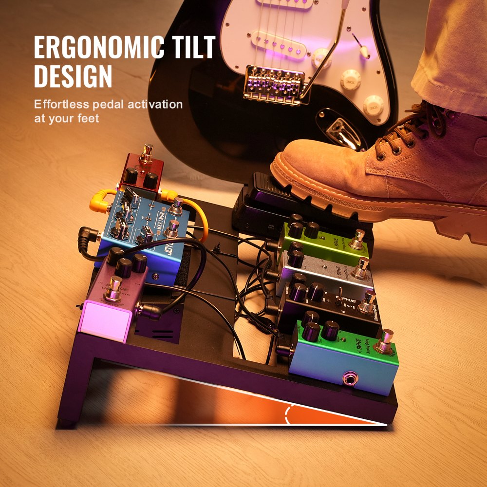 BD-3A - Lightweight 14" Aluminum Guitar Pedal Board for Up to 8 Pedals