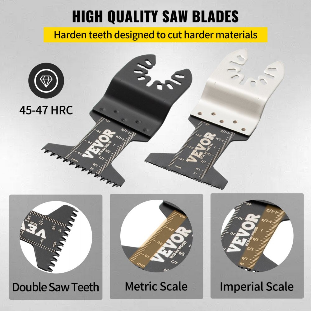 010398123523 - 50 PCS Wear-Resistant Oscillating Blades for Precision Cutting