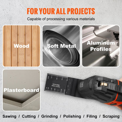 010178386468 - Durable Oscillating Saw Blades for Wood, Plastic, Aluminum