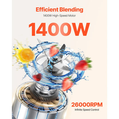 HS-228 3.0L - 2.5L High-Speed Blender for Smoothies and Slushies