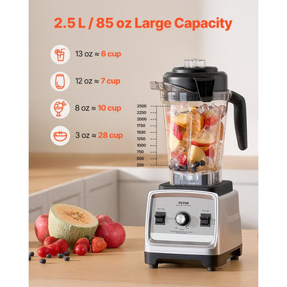 HS-228 3.0L - 2.5L High-Speed Blender for Smoothies and Slushies