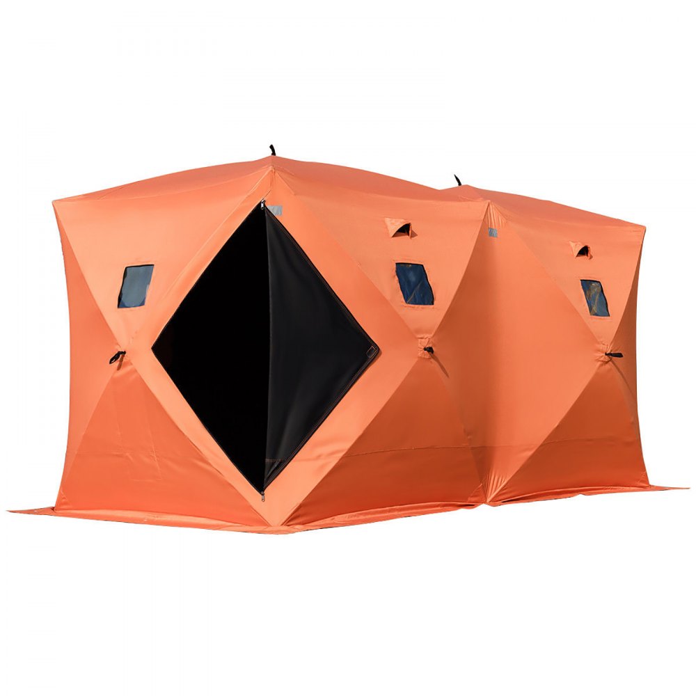 010785965548 - 8-Person Waterproof Ice Fishing Shelter with Fiberglass Poles