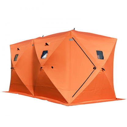 010785965548 - 8-Person Waterproof Ice Fishing Shelter with Fiberglass Poles