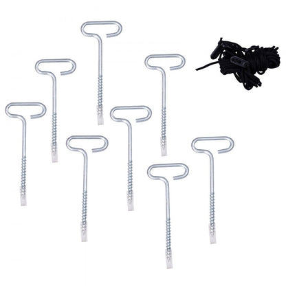 010785965548 - 8-Person Waterproof Ice Fishing Shelter with Fiberglass Poles