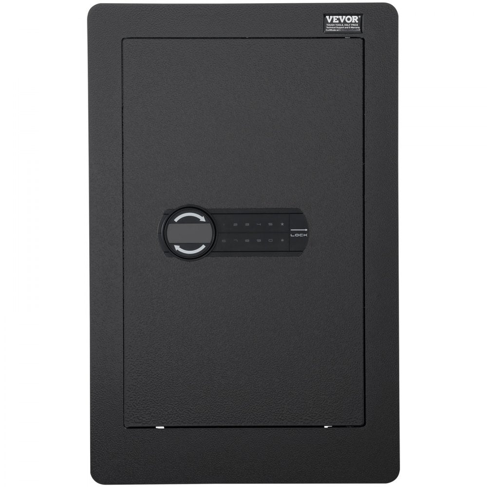 SS-650QR - VEVOR 25.59" Wall Safe with Keypad and Adjustable Shelves