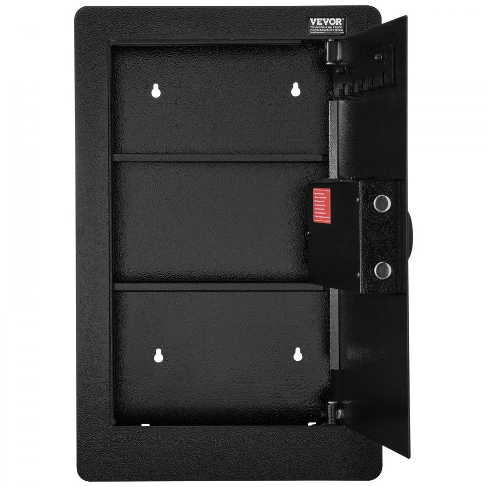 SS-650QR - VEVOR 25.59" Wall Safe with Keypad and Adjustable Shelves
