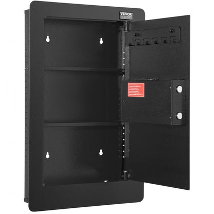 SS-650QR - VEVOR 25.59" Wall Safe with Keypad and Adjustable Shelves