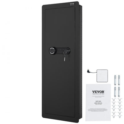 SS-1090QR - Secure 42.91" Wall Safe with Keypad & Fingerprint Access