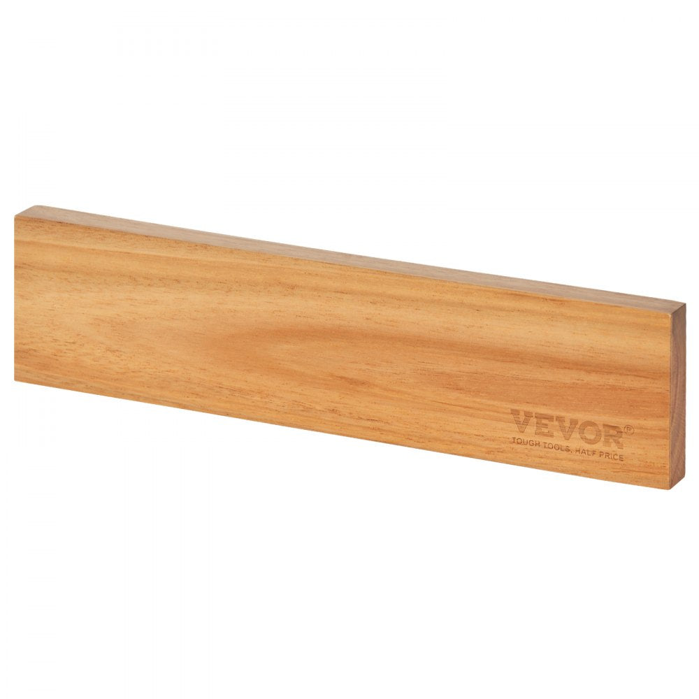 GM23001 - Acacia Wood Magnetic Knife Holder with Strong Hold and Flexible Mounting
