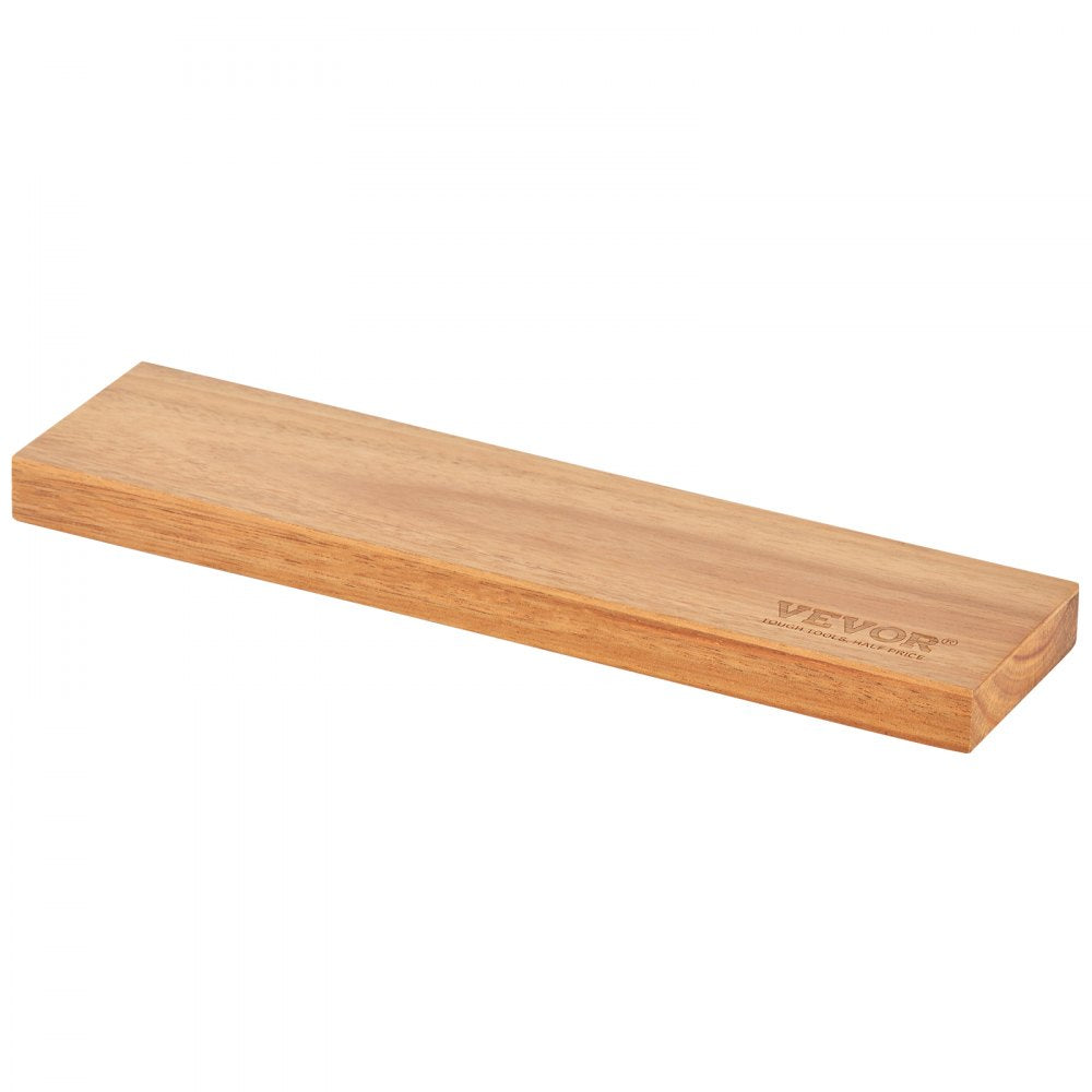 GM23001 - Acacia Wood Magnetic Knife Holder with Strong Hold and Flexible Mounting