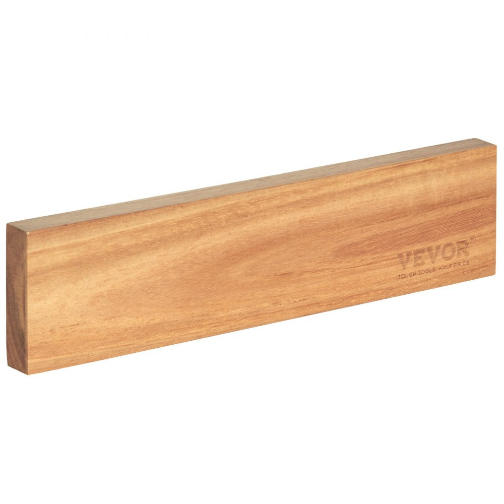 GM23001 - Acacia Wood Magnetic Knife Holder with Strong Hold and Flexible Mounting