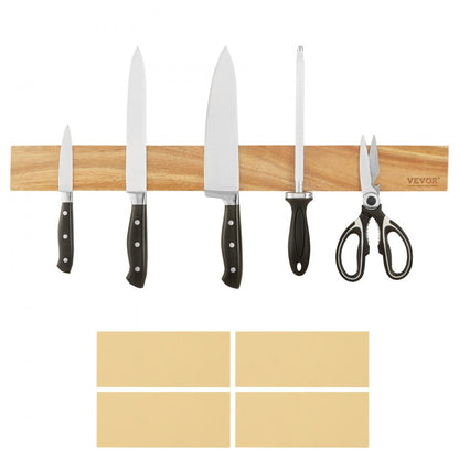 GM23003 - 24" Acacia Wood Magnetic Knife Strip for Kitchen Organization