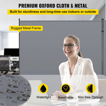 DM-ABS-F2 - 142" Water-Resistant Office Partition with Flexible Panels