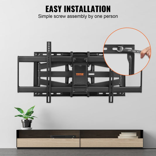 RLLF7-X - Adjustable Full Motion TV Mount for 37-90" TV, Max 165 lbs