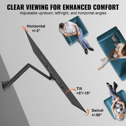 RLMF3-E - Full Motion 26-55" TV Mount with Swivel & Tilt