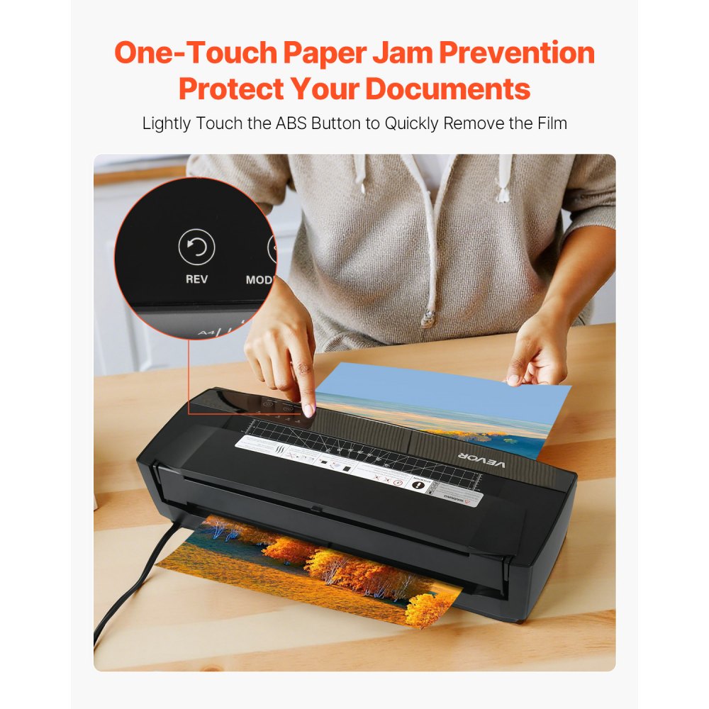 SL6319 - A3 VEVOR Laminator with Cold/Hot Modes, 12.6" Width