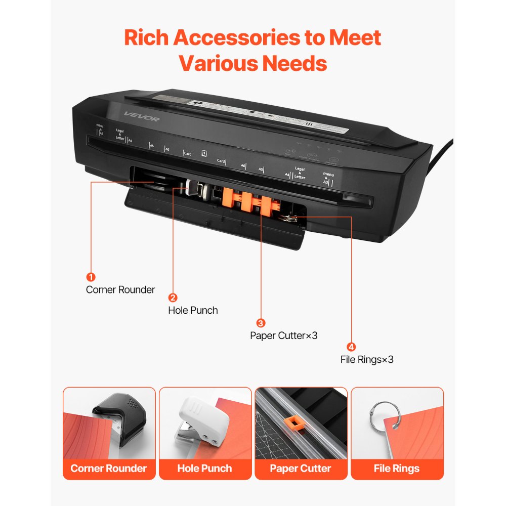 SL6319 - A3 VEVOR Laminator with Cold/Hot Modes, 12.6" Width