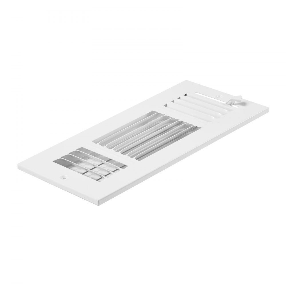3SW1004-6PK - Modern 4x10 Inch Metal Floor Vents, 6-Pack, Rust-Resistant