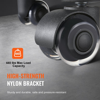 CC-YJJL-S2 - Durable Dual Ball Bearing Office Chair Wheels, Silent Rolling