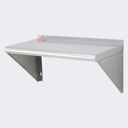 WMS1224 - Heavy-Duty 12" x 24" Stainless Steel Wall Shelf, Supports 230 lbs