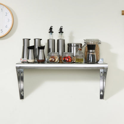WMS1248 - Heavy-Duty 12" Stainless Steel Shelf, 280 lbs Capacity