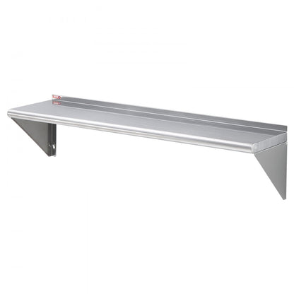 WMS1248 - Heavy-Duty 12" Stainless Steel Shelf, 280 lbs Capacity