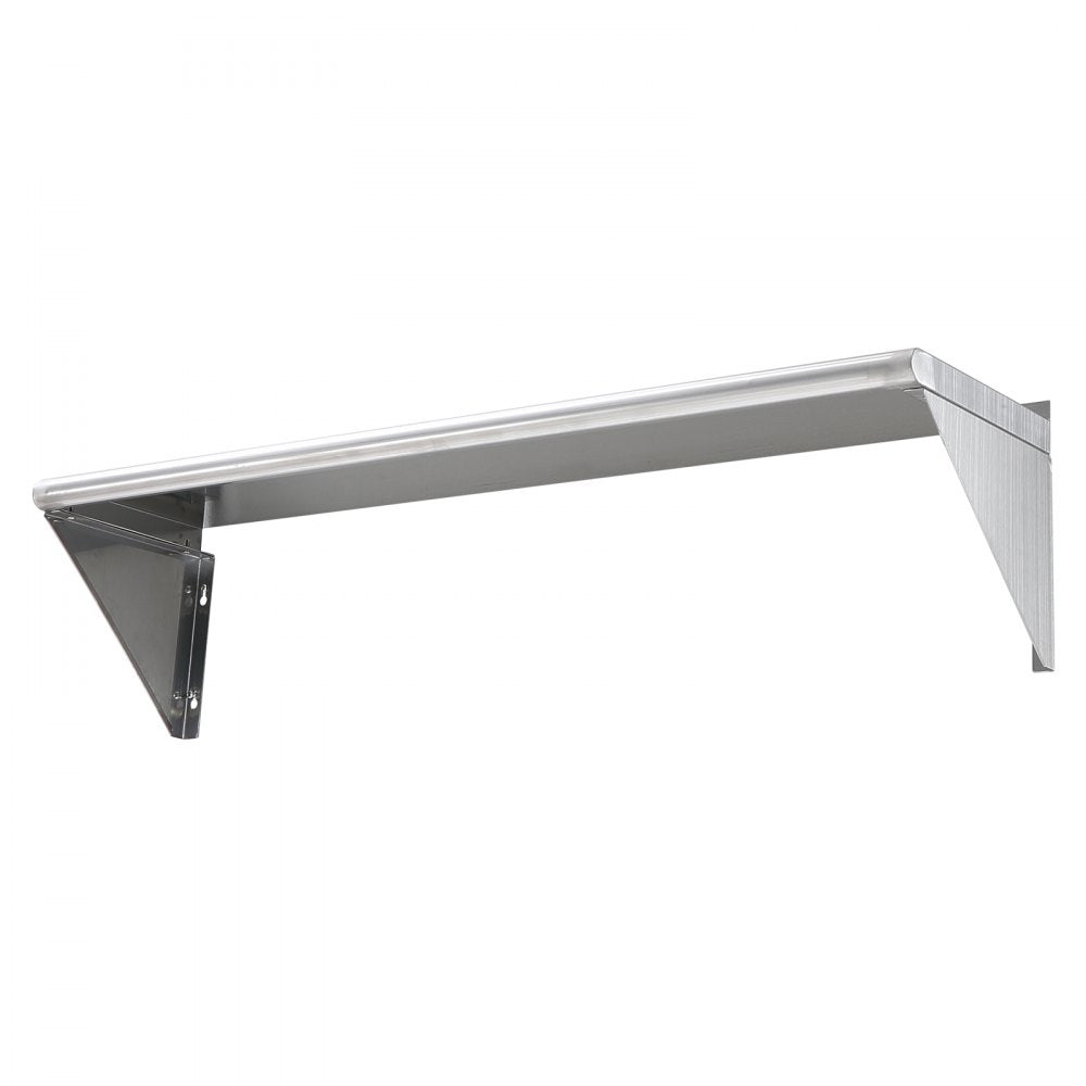 WMS1248 - Heavy-Duty 12" Stainless Steel Shelf, 280 lbs Capacity