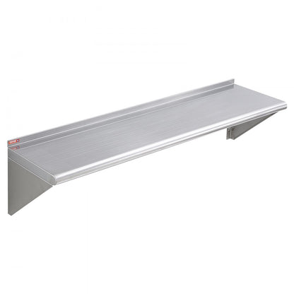 WMS1248 - Heavy-Duty 12" Stainless Steel Shelf, 280 lbs Capacity