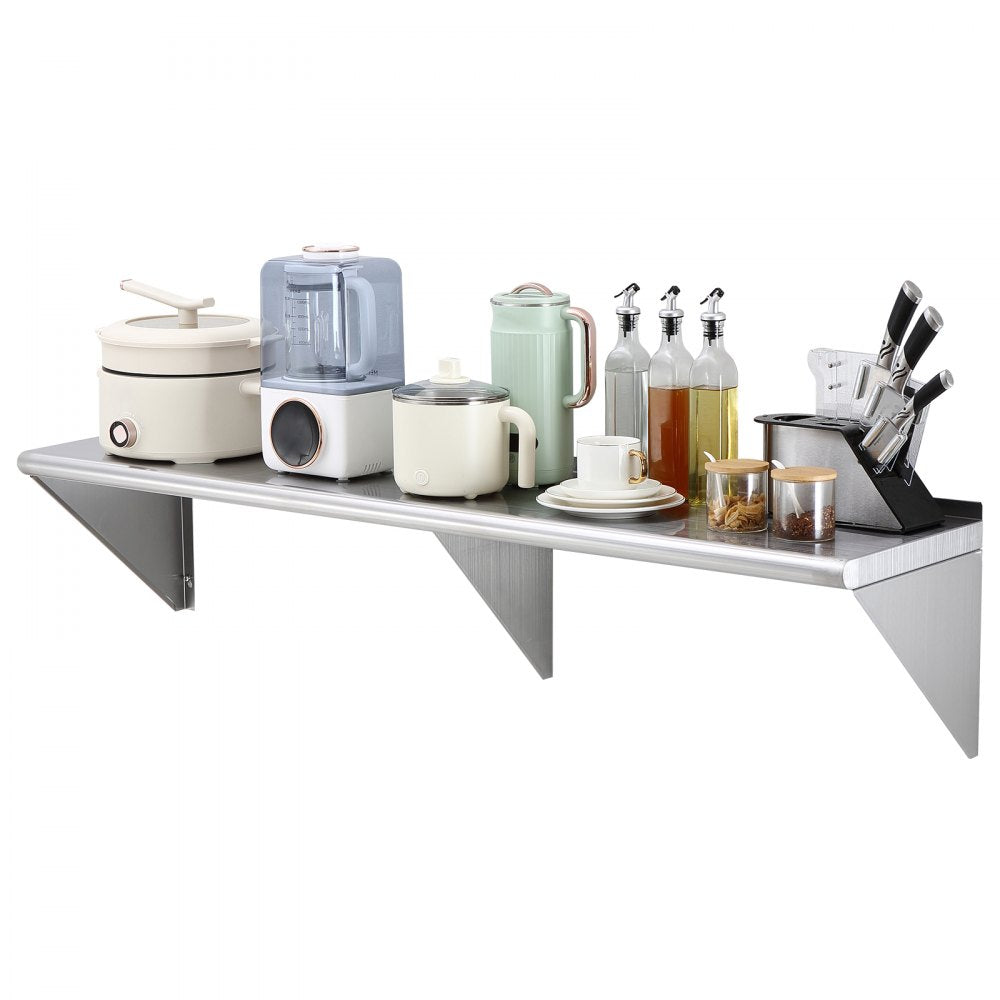 WMS1460 - 14" x 60" Heavy-Duty Stainless Steel Shelf for Storage