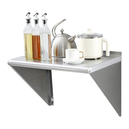 WMS1824 - 18"x24" Stainless Steel Wall Shelf, 300 lbs Capacity