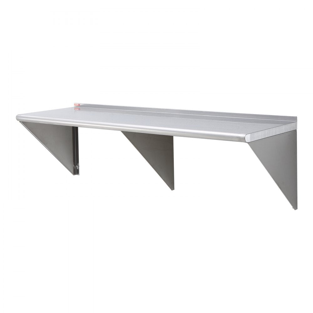 WMS1860 - 450 lb Capacity Stainless Steel Wall Shelf with Brackets