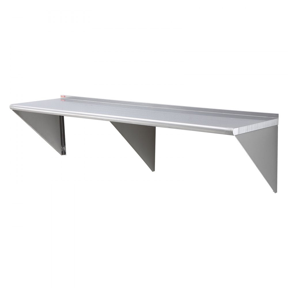 WMS1872 - Durable 18” Stainless Steel Wall Shelf, Holds 500 lbs