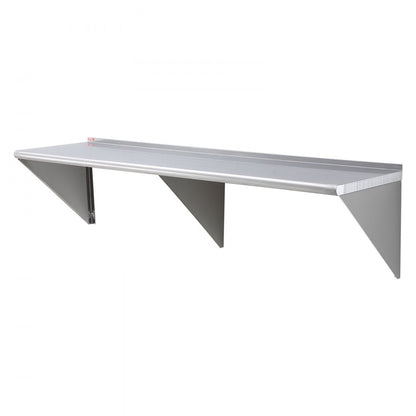 WMS1872 - Durable 18” Stainless Steel Wall Shelf, Holds 500 lbs