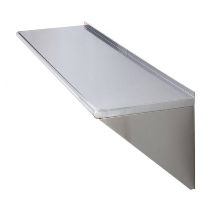 WMS1872 - Durable 18” Stainless Steel Wall Shelf, Holds 500 lbs
