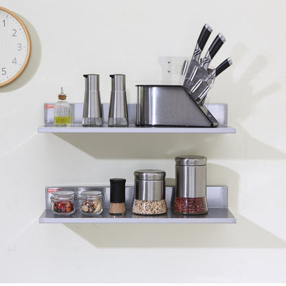WMSL24 - 8.6" x 24" Durable Stainless Steel Floating Kitchen Shelf
