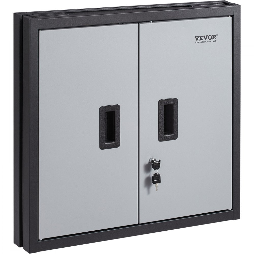 010105816892 - Compact 26” Foldable Metal Wall Cabinet for Secure Storage