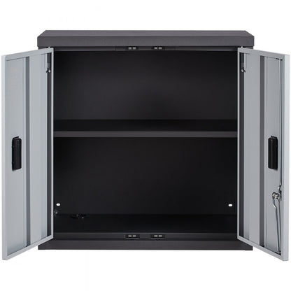 010105816892 - Compact 26” Foldable Metal Wall Cabinet for Secure Storage