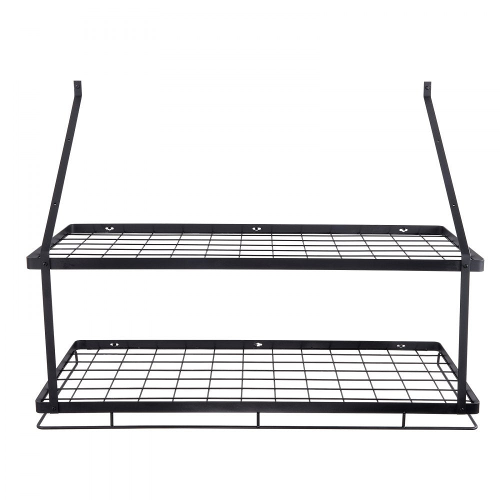 BB-BGGJ02 - Wall-Mounted 30” Carbon Steel Pot Rack, 55 lbs Capacity
