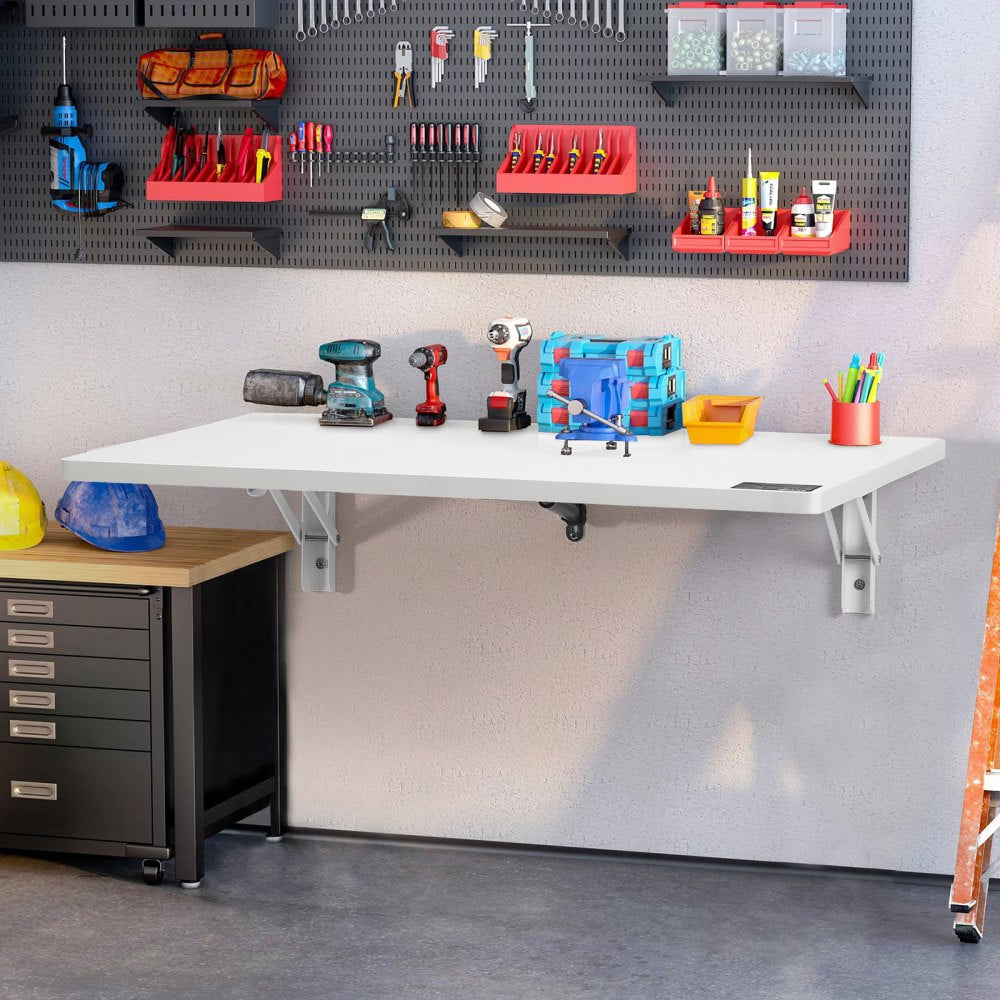 PBS-3 - Compact 35.43" Wall-Mounted Folding Table for Small Spaces